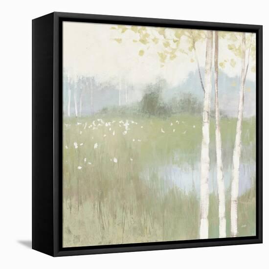 Spring Fling II Cool-Julia Purinton-Framed Stretched Canvas