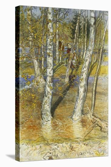 Spring Flood-Carl Larsson-Stretched Canvas