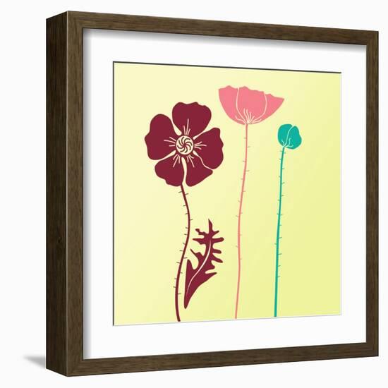 Spring Floral Background-Alisa Foytik-Framed Art Print