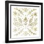 Spring Florals Gold-Ashley Santoro-Framed Giclee Print