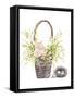 Spring Flower Basket-Patricia Pinto-Framed Stretched Canvas