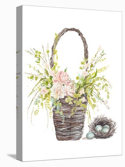 Spring Flower Basket-Patricia Pinto-Stretched Canvas