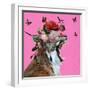 Spring Flower Bonnet on Cat-Sue Skellern-Framed Photographic Print