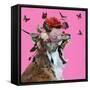 Spring Flower Bonnet on Cat-Sue Skellern-Framed Stretched Canvas