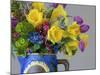 Spring Flower Bouquet in Vase-Don Paulson-Mounted Photographic Print