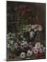 Spring Flowers, 1864 (Oil on Fabric)-Claude Monet-Mounted Giclee Print