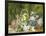 Spring Flowers and a Bird's Nest on a Mossy Bank-George Clare-Framed Giclee Print