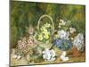 Spring Flowers and a Bird's Nest on a Mossy Bank-George Clare-Mounted Giclee Print