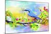 Spring Flowers And Bird 6-Ata Alishahi-Mounted Giclee Print