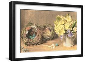 Spring Flowers and Birds' Nests, C.1830-William Henry Hunt-Framed Giclee Print