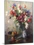 Spring Flowers and Ginger Jar-Fernand Toussaint-Mounted Giclee Print