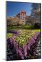 Spring Flowers and Historic Crown Mills Building, Dunedin, Otago, South Island, New Zealand-David Wall-Mounted Photographic Print