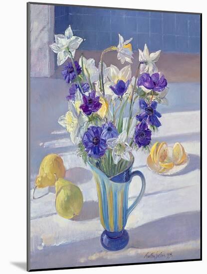 Spring Flowers and Lemons, 1994-Timothy Easton-Mounted Giclee Print