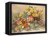 Spring Flowers and Poole Pottery-Albert Williams-Framed Stretched Canvas