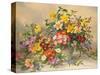 Spring Flowers and Poole Pottery-Albert Williams-Stretched Canvas