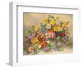 Spring Flowers and Poole Pottery-Albert Williams-Framed Giclee Print