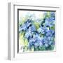 Spring Flowers in Blue-null-Framed Art Print