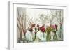 Spring Flowers in Glass Bottles VII-Cora Niele-Framed Giclee Print