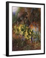 Spring Flowers on a Mossy Bank-Charles Archer-Framed Giclee Print