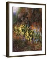 Spring Flowers on a Mossy Bank-Charles Archer-Framed Giclee Print