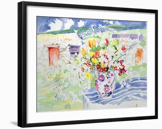 Spring Flowers on the Island-Elizabeth Jane Lloyd-Framed Giclee Print