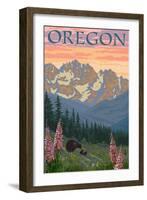 Spring Flowers, Oregon-Lantern Press-Framed Art Print