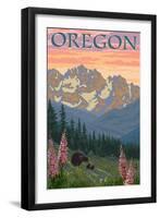 Spring Flowers, Oregon-Lantern Press-Framed Art Print