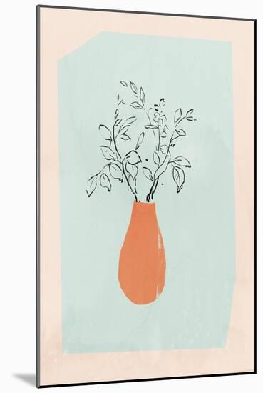 Spring Flowers Vase I-null-Mounted Art Print