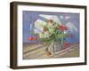 Spring Flowers with Window Reflections, 1994-Timothy Easton-Framed Giclee Print
