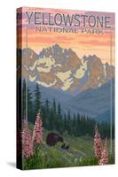 Spring Flowers, Yellowstone National Park-Lantern Press-Stretched Canvas