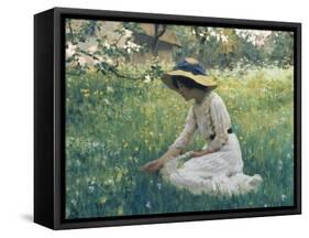 Spring Flowers-Arthur Hacker-Framed Stretched Canvas