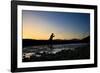 Spring Fly Fishing At Dusk Outside Of Fairplay Colorado The Mosquito Range Looms In The Background-Liam Doran-Framed Photographic Print