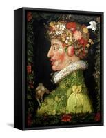 Spring, from a Series Depicting the Four Seasons, 1573-Giuseppe Arcimboldo-Framed Stretched Canvas