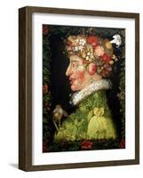 Spring, from a Series Depicting the Four Seasons, 1573-Giuseppe Arcimboldo-Framed Giclee Print