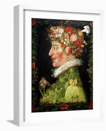 Spring, from a Series Depicting the Four Seasons, 1573-Giuseppe Arcimboldo-Framed Giclee Print