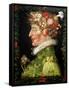 Spring, from a Series Depicting the Four Seasons, 1573-Giuseppe Arcimboldo-Framed Stretched Canvas