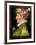 Spring, from a Series Depicting the Four Seasons, 1573-Giuseppe Arcimboldo-Framed Giclee Print