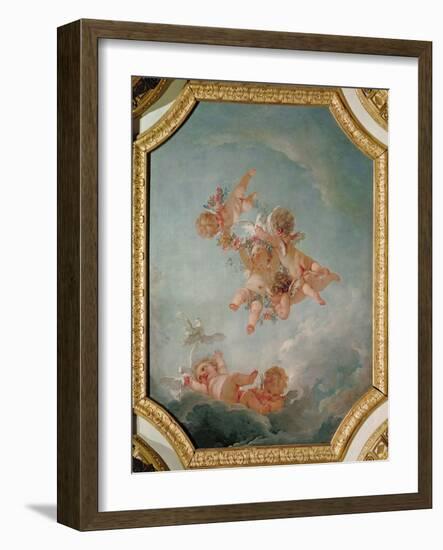 Spring, from a Series of the Four Seasons in the Salle du Conseil-Francois Boucher-Framed Giclee Print