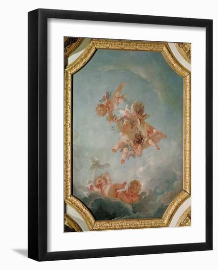 Spring, from a Series of the Four Seasons in the Salle du Conseil-Francois Boucher-Framed Giclee Print