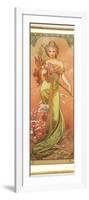 Spring (From the Series Les Saison)-Alphonse Mucha-Framed Giclee Print