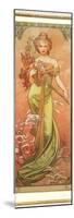 Spring (From the Series Les Saison)-Alphonse Mucha-Mounted Giclee Print