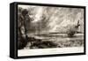 Spring, from Various Subjects of Landscape Characteristic of English Scenery-John Constable-Framed Stretched Canvas