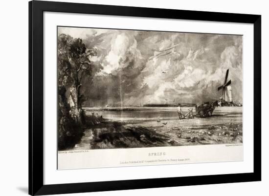 Spring, from Various Subjects of Landscape Characteristic of English Scenery-John Constable-Framed Giclee Print