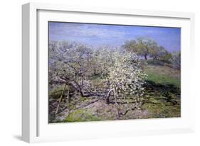 Spring Fruit Tees in Bloom-Claude Monet-Framed Art Print