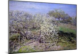 Spring Fruit Tees in Bloom-Claude Monet-Mounted Art Print