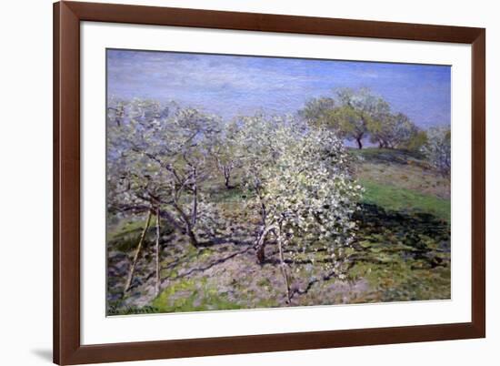 Spring Fruit Tees in Bloom-Claude Monet-Framed Premium Giclee Print