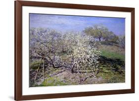 Spring Fruit Tees in Bloom-Claude Monet-Framed Premium Giclee Print