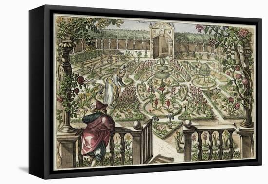 Spring Garden, from "Hortus Floridus," Published 1614-15-Crispin I De Passe-Framed Stretched Canvas