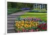 Spring Garden with Bridge-Anna Miller-Framed Photographic Print