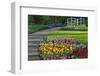 Spring Garden with Bridge-Anna Miller-Framed Photographic Print